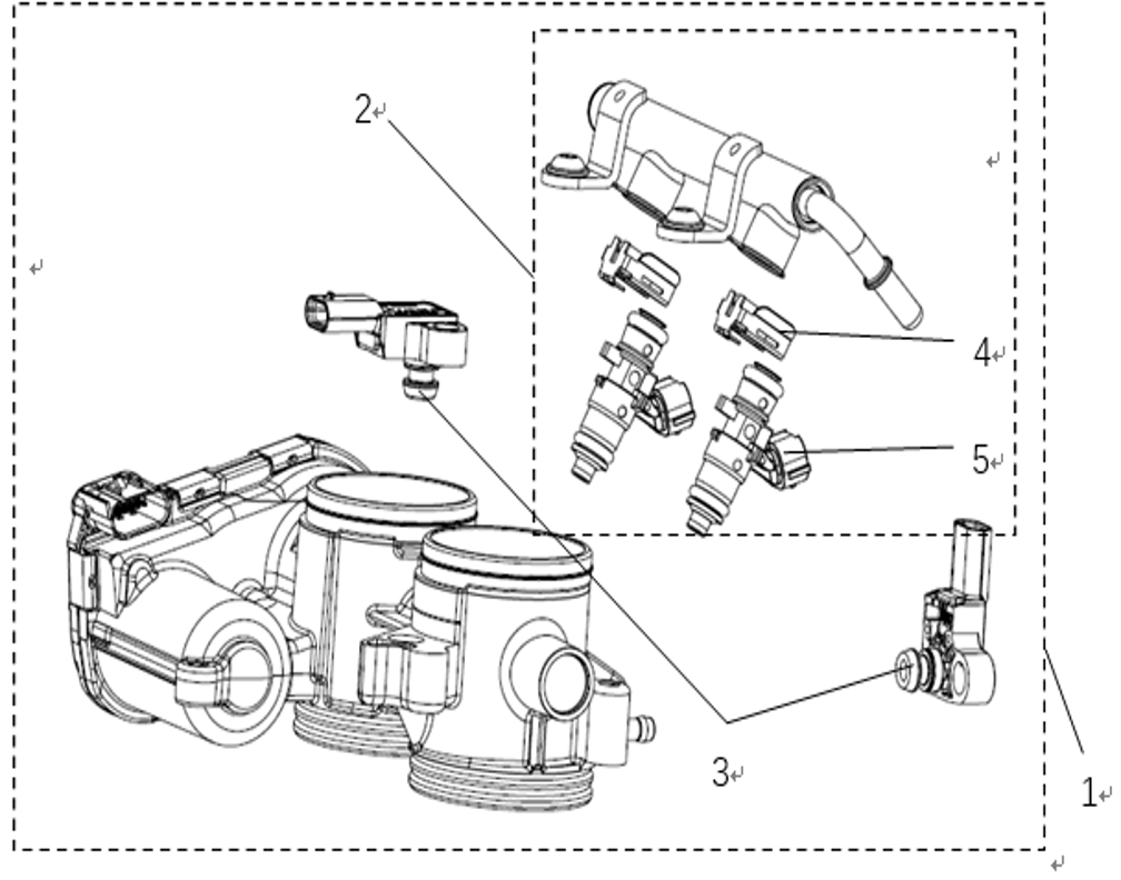 vue éclatée throttle&injector - cfmoto cf800mt explore electronic suspension 2026