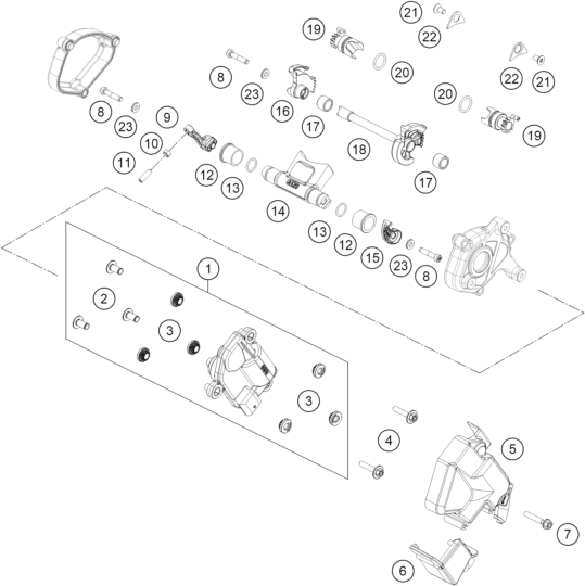 vue éclatée valve d'échappement - gasgas mc 125 2027