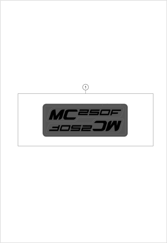 vue éclatée kit déco - gasgas mc 250f 2027