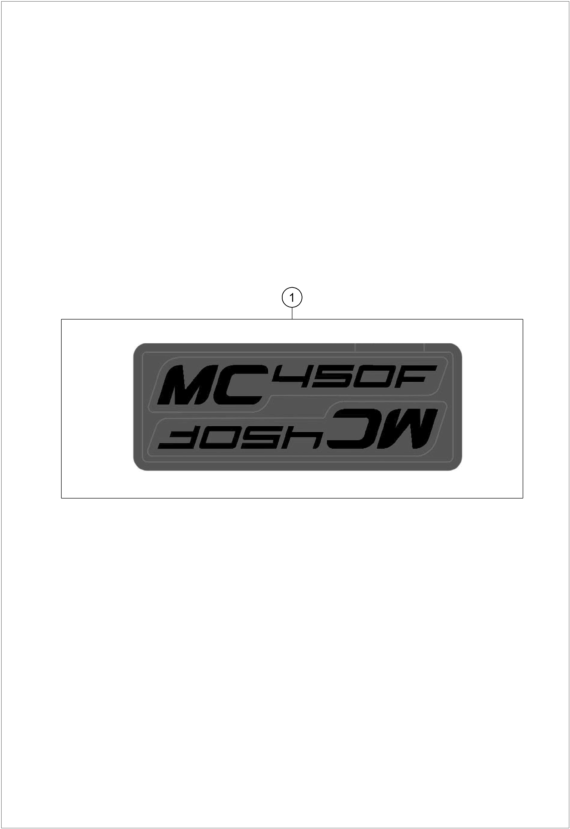 vue éclatée kit déco - gasgas mc 450f 2027