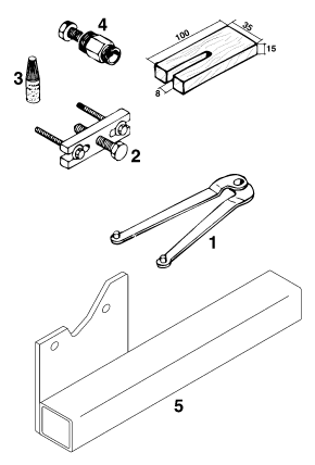 vue éclatée outils spéciaux moteur - ktm 50 mini adventure 99 eu 1999