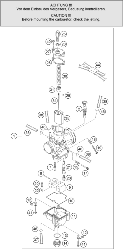 vue éclatée carter moteur - ktm 85 sx 19/16 eu 2006