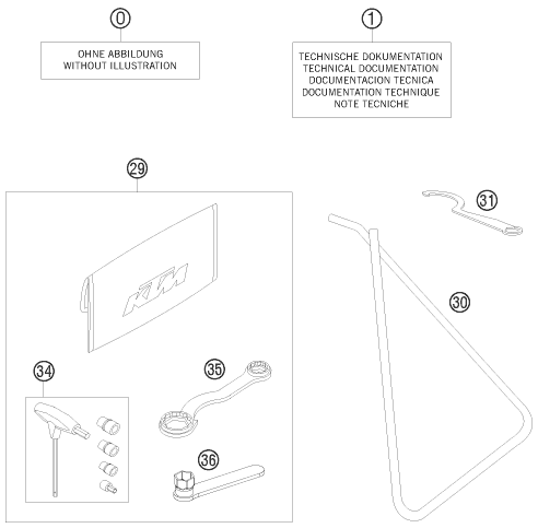 vue éclatée pièces jointes - ktm 65 sx eu 2011