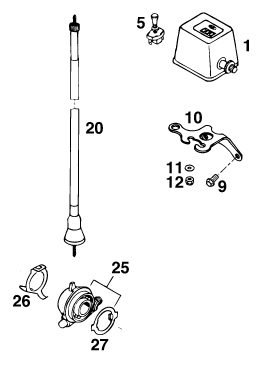 vue éclatée instruments / système de verrouillage - ktm 125 e-xc wp eu 1995