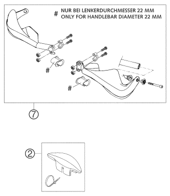vue éclatée accessoires - ktm 450 sms eu 2004