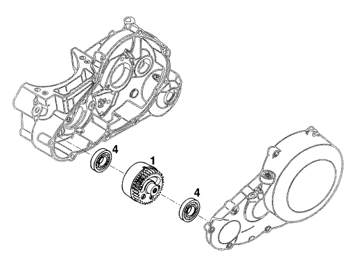 vue éclatée arbre d'équilibrage - ktm 620 duke 37kw '94 eu 1994