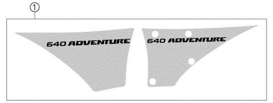 vue éclatée kit déco - ktm 640 adventure-r eu 2004