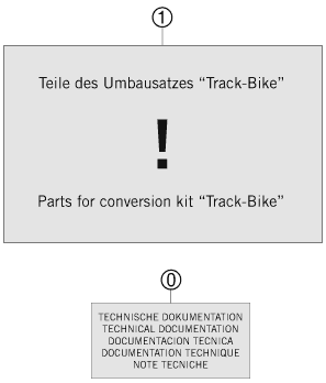 vue éclatée kit de conversion - ktm 1190 rc8r track eu 2012