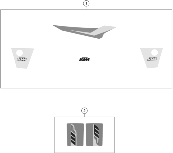 vue éclatée kit déco - ktm 85 sx 19/16 eu 2017