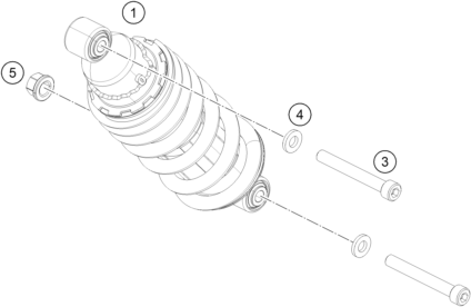 vue éclatée amortisseur - ktm 200 duke, black w/o abs 17 cn 2017