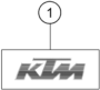 vue éclatée kit déco - ktm 1290 s adventure s, orange cn 2019