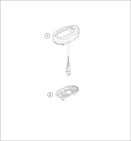 vue éclatée instruments / système de verrouillage - ktm sx-e 5 eu 2021