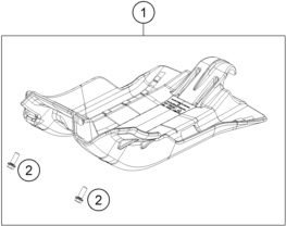 vue éclatée sabot - ktm 250 exc six days tpi eu 2021