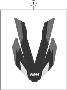 vue éclatée kit déco - ktm 890 adventure r rally eu 2021