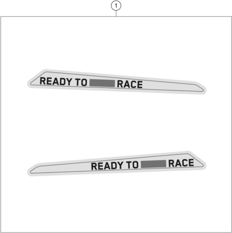 vue éclatée kit déco - ktm 1290 super adventure s, grey eu 2023