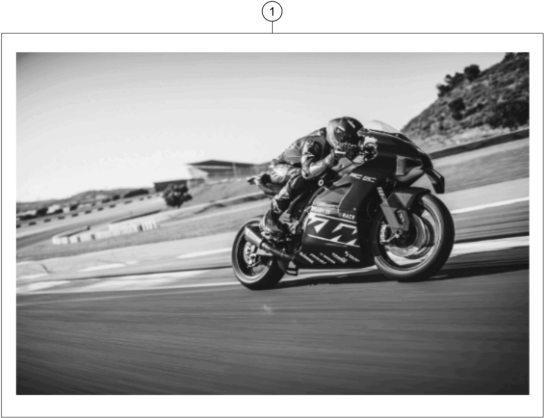 vue éclatée kit déco - ktm rc 8c 2023