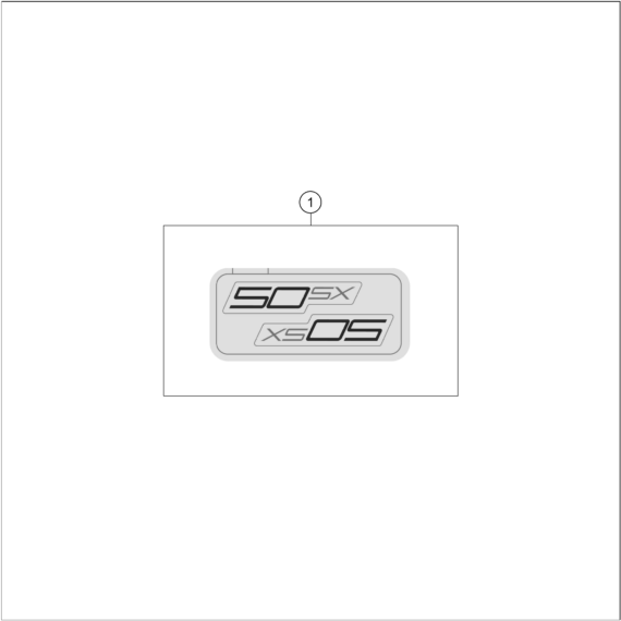 vue éclatée kit déco - ktm 50 sx 2024