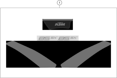 vue éclatée kit déco - ktm 85 sx 19/16 eu 2024