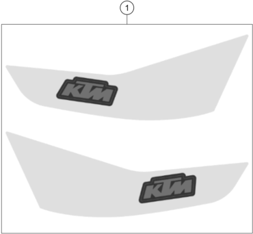 vue éclatée kit déco - ktm rc 390, blue - ckd ph 2024