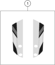 vue éclatée kit déco - ktm 390 adventure, white - ckd co 2024