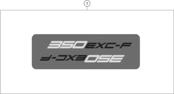 vue éclatée kit déco - ktm 350 exc-f eu 2025