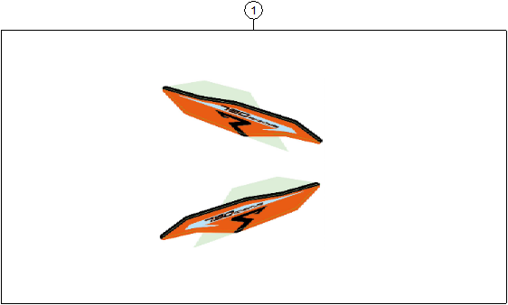 vue éclatée kit déco - ktm 790 adventure r cn 2025