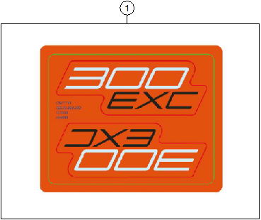 vue éclatée kit déco - ktm 300 exc eu 2026