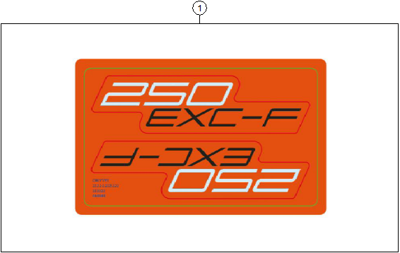 vue éclatée kit déco - ktm 250 exc-f eu 2026