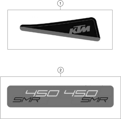 vue éclatée kit déco - ktm 450 smr eu 2026