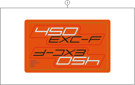 vue éclatée kit déco - ktm 450 exc-f eu 2026