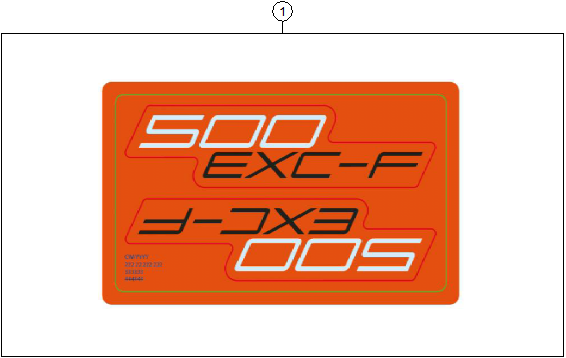 vue éclatée kit déco - ktm 500 exc-f eu 2026