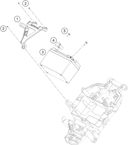 vue éclatée batterie - ktm 990 duke eu 2026