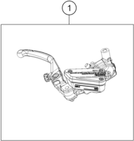 vue éclatée maître cylindre de frein - ktm 390 duke, black eu 2026