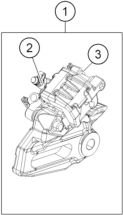 vue éclatée étrier de frein arrière - ktm 200 duke, blue, abs-ckd co 2026