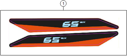vue éclatée kit déco - ktm 65 sx 2027