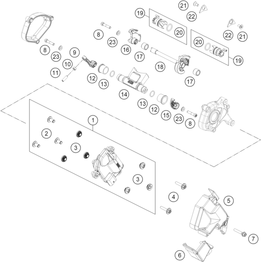 vue éclatée valve d'échappement - ktm 125 sx 2027